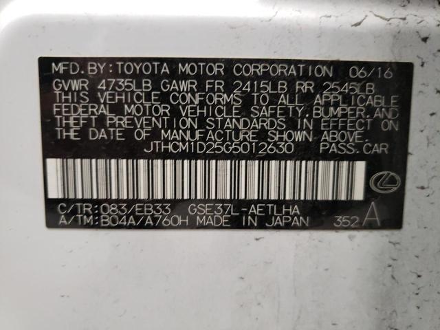 Photo 10 from auction – 2016 LEXUS IS 300 with VIN JTHCM1D25G5012630