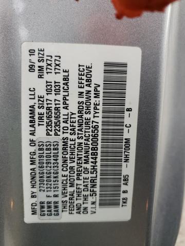 Zdjęcie 10 z aukcji – 2011 HONDA ODYSSEY EX z VIN 5FNRL5H44BB006567