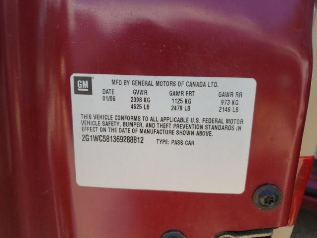 Photo 10 from auction – 2006 CHEVROLET IMPALA LT with VIN 2G1WC581369288812