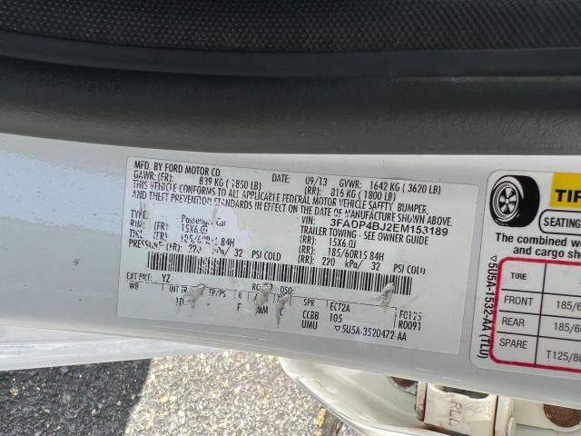 Photo 10 from auction – 2014 FORD FIESTA SE with VIN 3FADP4BJ2EM153189