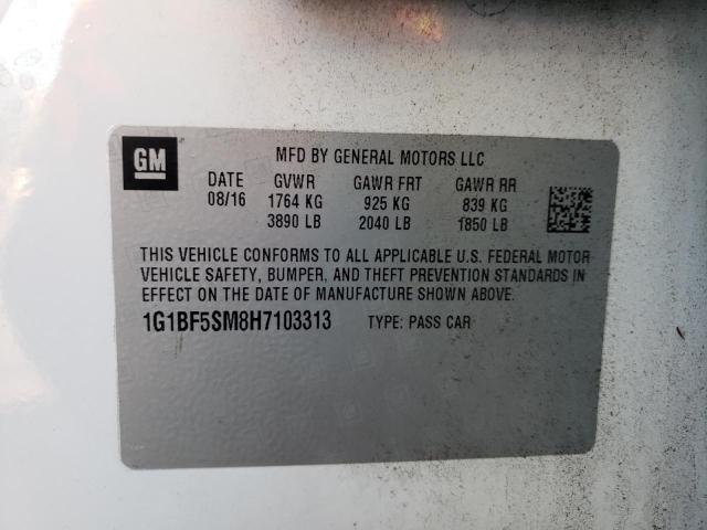 Photo 10 from auction – 2017 CHEVROLET CRUZE PREM with VIN 1G1BF5SM8H7103313