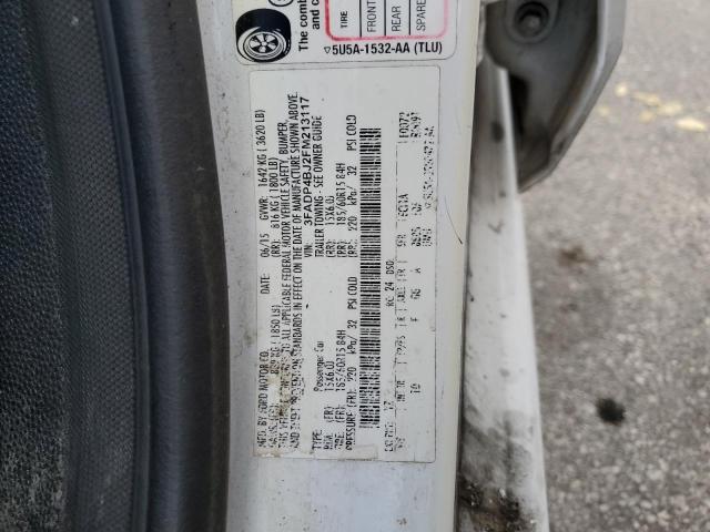 Photo 10 from auction – 2015 FORD FIESTA SE with VIN 3FADP4BJ2FM213117