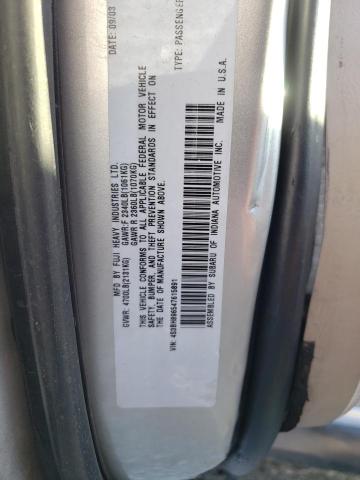 Photo 10 from auction – 2004 SUBARU LEGACY OUT with VIN 4S3BH896547615891