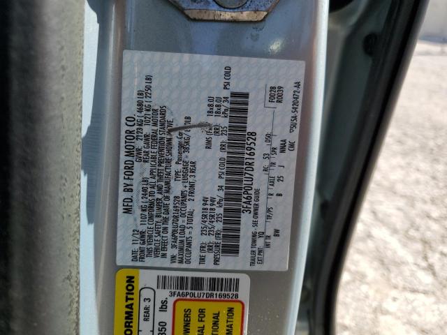 Photo 10 from auction – 2013 FORD FUSION SE with VIN 3FA6P0LU7DR169528