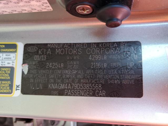 Photo 10 from auction – 2013 KIA OPTIMA LX with VIN KNAGM4A79D5385568