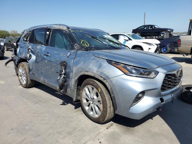 TOYOTA HIGHLANDER 2022 with VIN 5TDYZRAH4NS106425 - Photo from auction