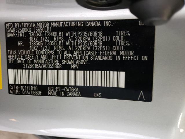 صورة رقم 10 من المزاد - 2010 LEXUS RX 350 مع VIN 2T2BK1BA7AC055868