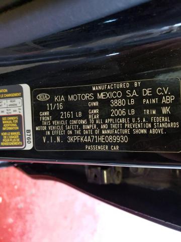 Photo 10 from auction – 2017 KIA FORTE LX with VIN 3KPFK4A71HE089930