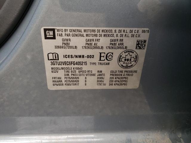 Photo 10 from auction – 2015 GMC SIERRA K15 with VIN 3GTU2VEC6FG405215