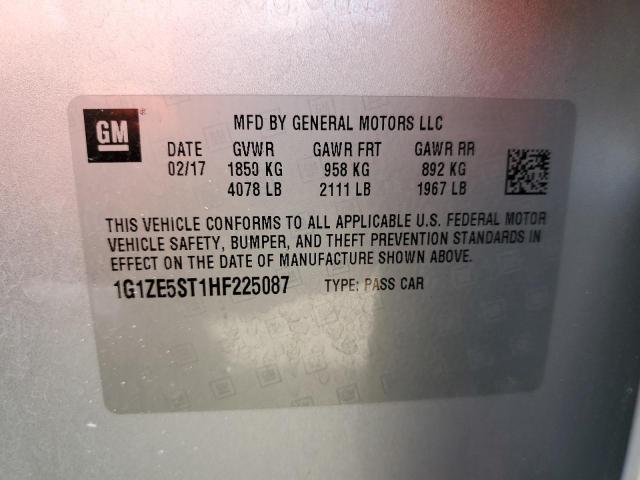 Photo 10 from auction – 2017 CHEVROLET MALIBU LT with VIN 1G1ZE5ST1HF225087
