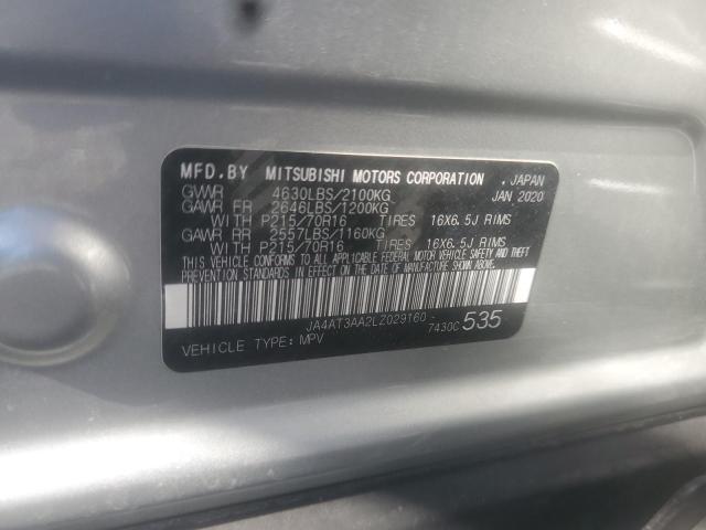 Photo 10 from auction – 2020 MITSUBISHI ECLIPSE CR with VIN JA4AT3AA2LZ029160