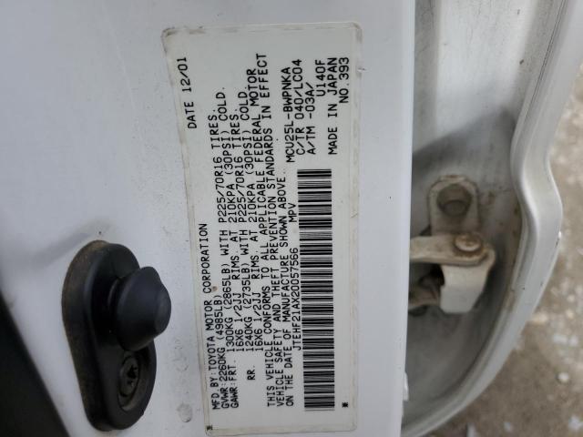 Photo 10 from auction – 2002 TOYOTA HIGHLANDER with VIN JTEHF21AX20057566