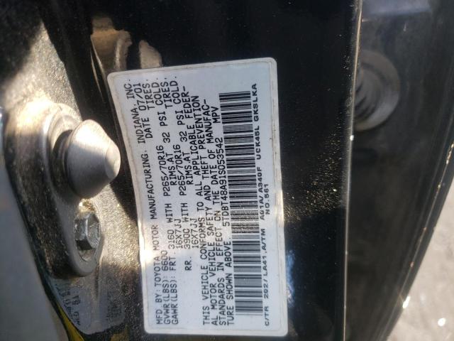 Photo 10 from auction – 2001 TOYOTA SEQUOIA LI with VIN 5TDBT48A91S053542