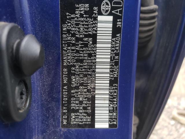 Photo 10 from auction – 2017 TOYOTA COROLLA L with VIN 2T1BURHE3HC891565