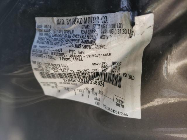 Photo 10 from auction – 2014 FORD FLEX SEL with VIN 2FMGK5C81EBD38824