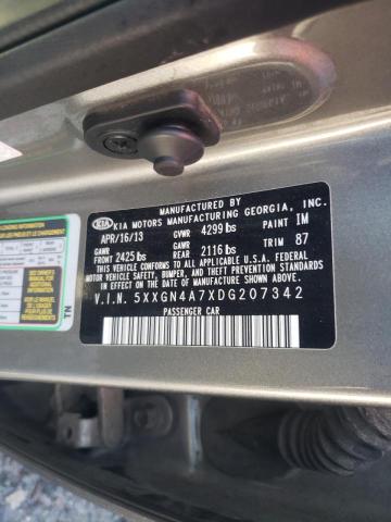 Photo 10 from auction – 2013 KIA OPTIMA EX with VIN 5XXGN4A7XDG207342