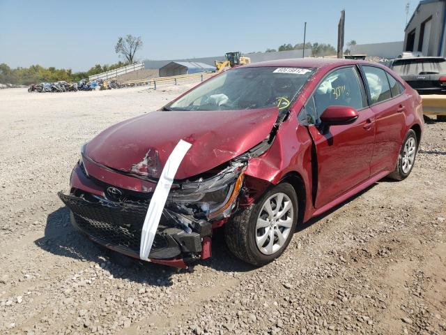 Photo 2 from auction – 2022 TOYOTA COROLLA LE with VIN JTDEPMAE0NJ204074