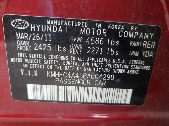 Photo 10 from auction – 2011 HYUNDAI SONATA HYB with VIN KMHEC4A45BA004298