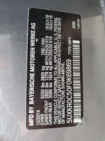 Photo 10 from auction – 2015 BMW X5 XDRIVE3 with VIN 5UXKR0C50F0K69869