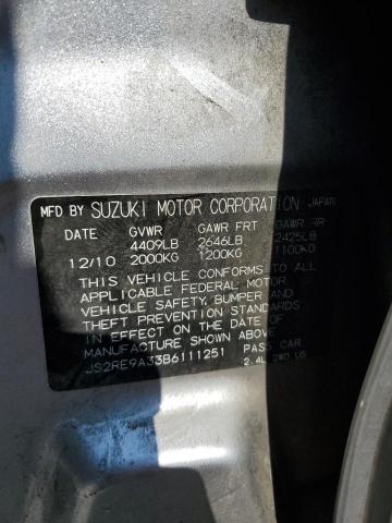 Photo 10 from auction – 2011 SUZUKI KIZASHI SE with VIN JS2RE9A33B6111251