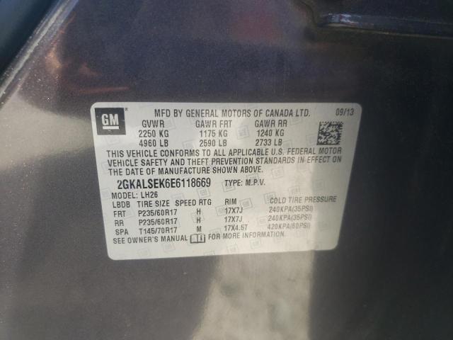 Photo 10 from auction – 2014 GMC TERRAIN SL with VIN 2GKALSEK6E6118669