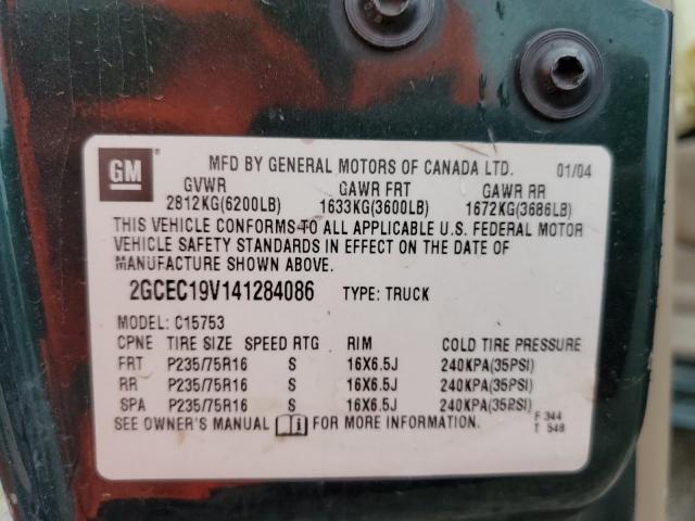 Photo 10 from auction – 2004 CHEVROLET silverado with VIN 2GCEC19V141284086