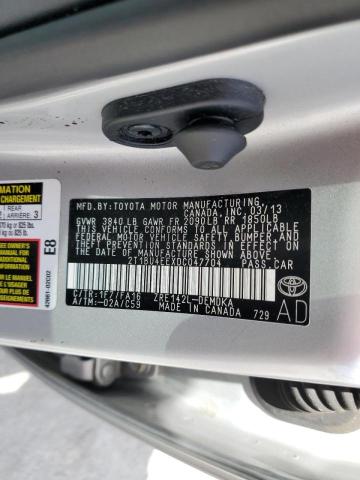 Photo 10 from auction – 2013 TOYOTA COROLLA BA with VIN 2T1BU4EEXDC047704