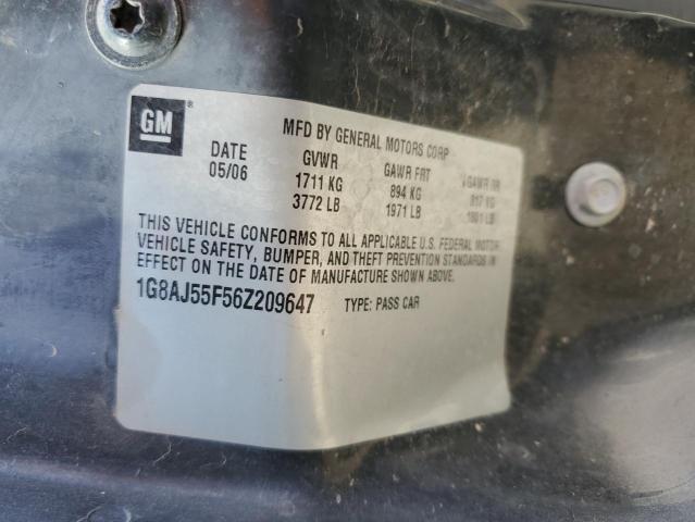 Photo 10 from auction – 2006 SATURN ION LEVEL with VIN 1G8AJ55F56Z209647
