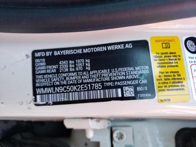 Photo 10 from auction – 2019 MINI COOPER S C with VIN WMWLN9C50K2E51785