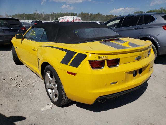 Photo 3 from auction – 2012 CHEVROLET CAMARO LT with VIN 2G1FC3D31C9119184