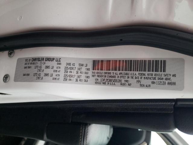 Photo 10 from auction – 2015 JEEP CHEROKEE L with VIN 1C4PJMCB6FW591201