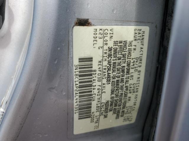 Photo 10 from auction – 2010 NISSAN VERSA S with VIN 3N1BC1AP2AL449351