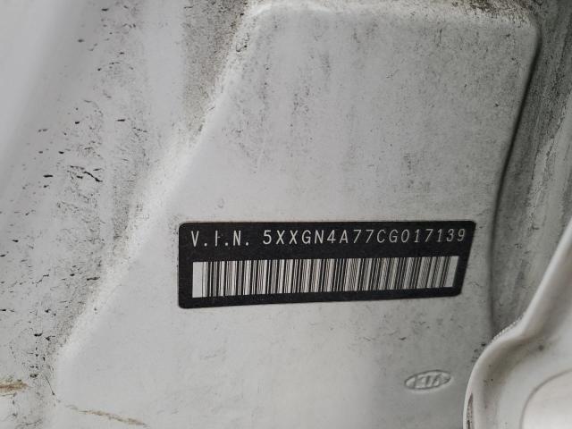 Photo 10 from auction – 2012 KIA OPTIMA EX with VIN 5XXGN4A77CG017139
