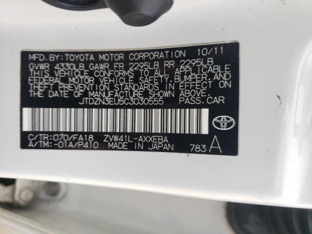 Photo 10 from auction – 2012 TOYOTA PRIUS V with VIN JTDZN3EU5C3030555