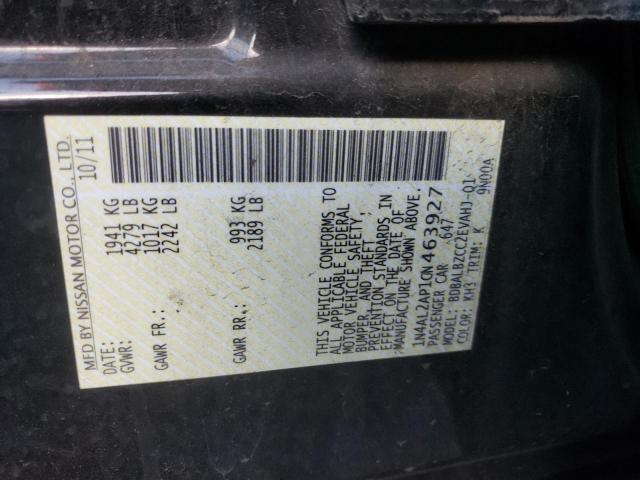 Photo 10 from auction – 2012 NISSAN ALTIMA BAS with VIN 1N4AL2AP1CN463927