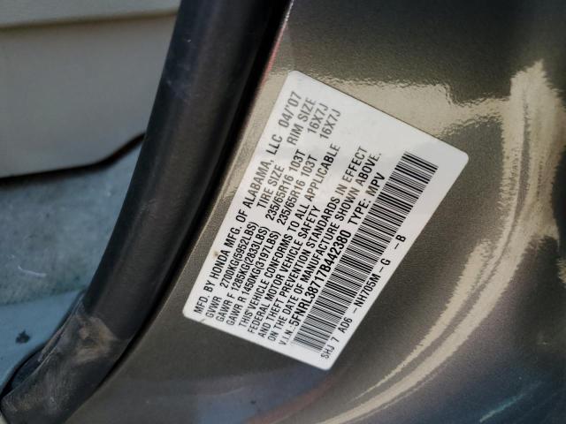 Photo 10 from auction – 2011 HONDA ODDESEY with VIN 5FNRL38717B442380