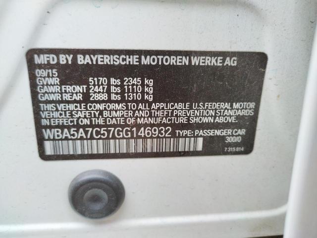 Photo 10 from auction – 2016 BMW 528 XI with VIN WBA5A7C57GG146932