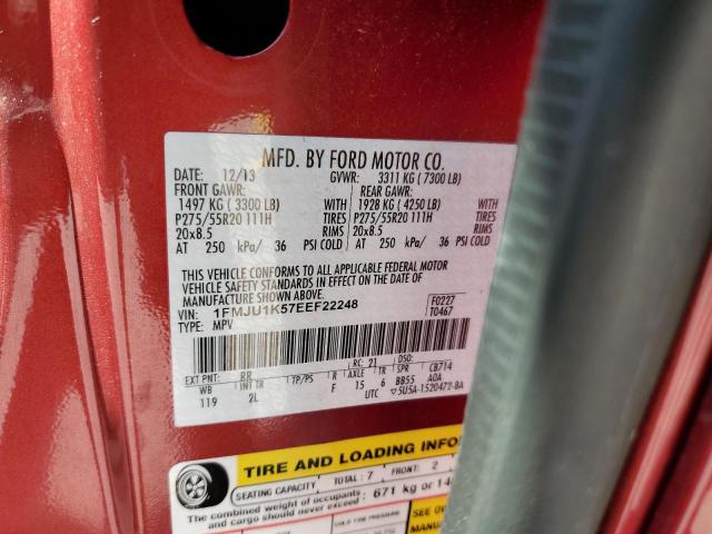 Photo 10 from auction – 2014 FORD EXPEDITION with VIN 1FMJU1K57EEF22248