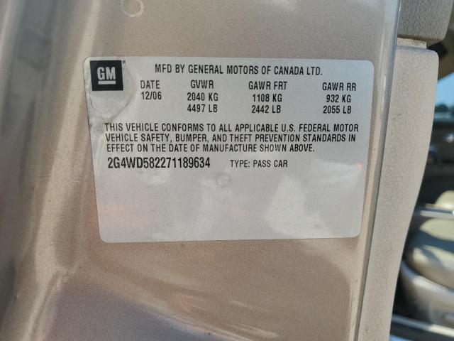 Photo 10 from auction – 2007 BUICK LACROSSE C with VIN 2G4WD582271189634