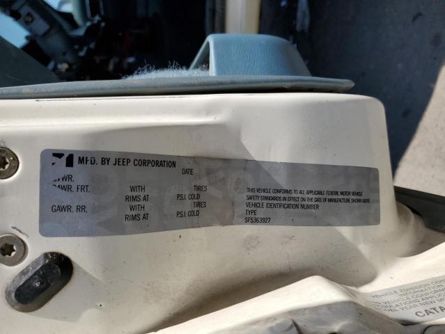 Photo 10 from auction – 1987 JEEP CHEROKEE P with VIN 1JCMR7829HT057294