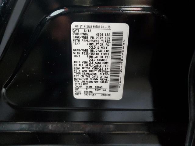 Photo 10 from auction – 2013 NISSAN ROGUE S with VIN JN8AS5MV7DW136649