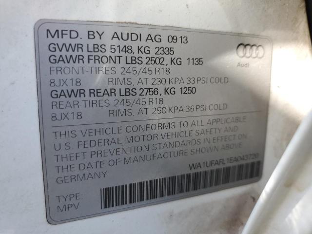 Photo 10 from auction – 2014 AUDI A4 ALLROAD with VIN WA1UFAFL1EA043720