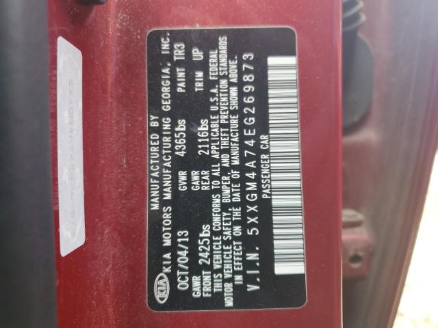 Photo 10 from auction – 2014 KIA OPTIMA LX with VIN 5XXGM4A74EG269873