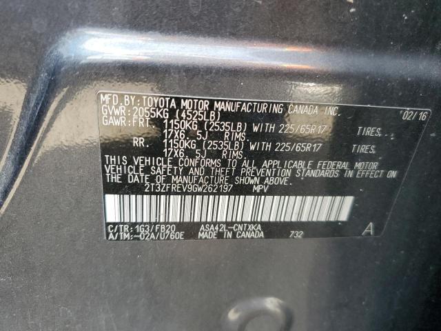 Photo 10 from auction – 2016 TOYOTA RAV4 LE with VIN 2T3ZFREV9GW262197