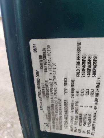 Photo 10 from auction – 1998 GMC SONOMA with VIN 1GTCS14X3WK500557