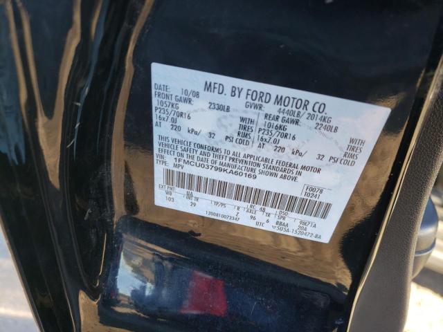 Photo 10 from auction – 2009 FORD ESCAPE XLT with VIN 1FMCU03799KA60169