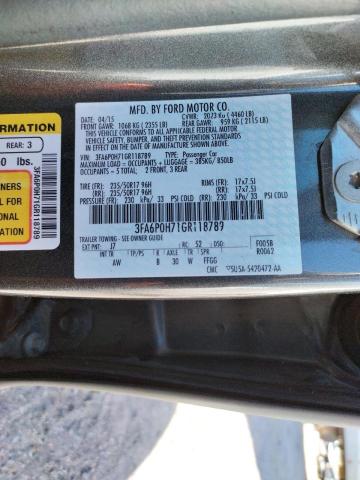 Photo 10 from auction – 2016 FORD FUSION SE with VIN 3FA6P0H71GR118789