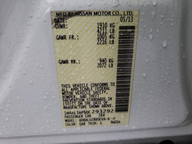 Photo 10 from auction – 2013 NISSAN ALTIMA 2.5 with VIN 1N4AL3AP6DC293292