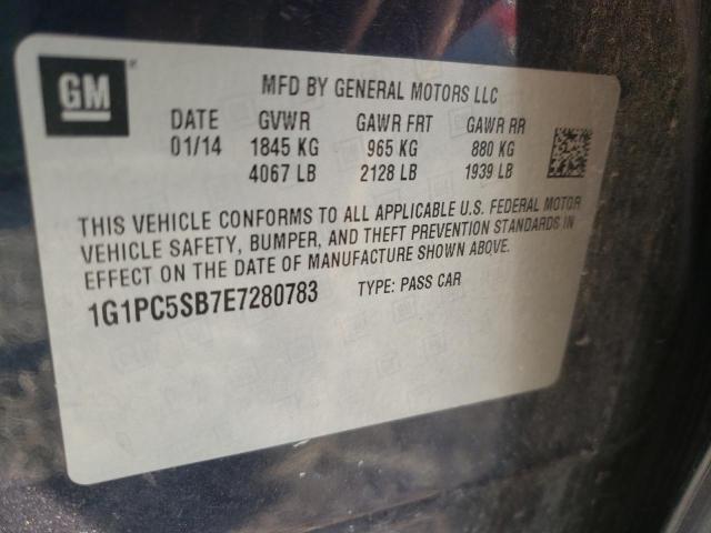 Photo 10 from auction – 2014 CHEVROLET CRUZE LT with VIN 1G1PC5SB7E7280783