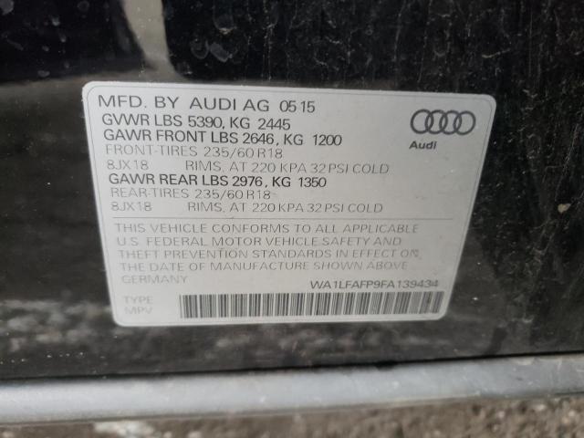 Photo 10 from auction – 2015 AUDI Q5 PREMIUM with VIN WA1LFAFP9FA139434